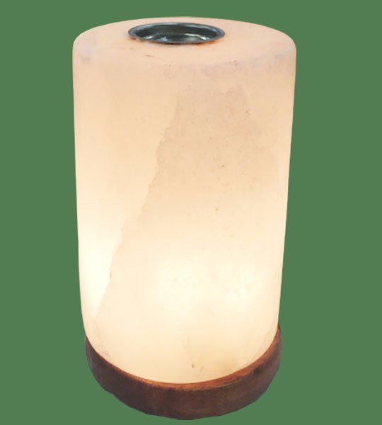 Himalayan Salt Lamp White Cylinder Diffuser